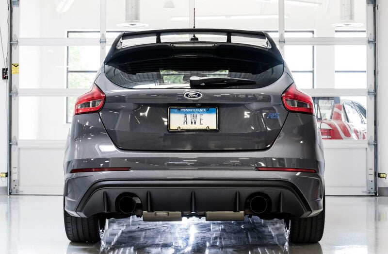 AWE Tuning Ford Focus RS Track Edition Cat-back Exhaust - Diamond Black Tips 3020-33032 3020-33032 Photo - Mounted