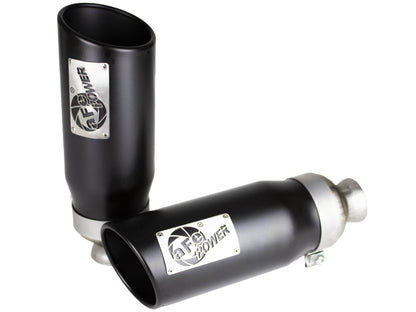 aFe MACH Force-XP 4-1/2in Steel OE Replacement Exhaust Tips - 2021+ Dodge Ram (5.7L V8) - Black 49C42073-B 49C42073-B Photo - Primary