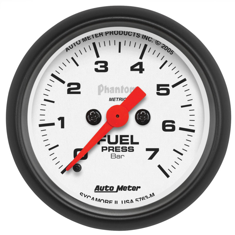 AutoMeter Gauge Fuel Pressure 2-1/16in. 7Bar Digital Stepper Motor Phantom 5763-M 5763-M Photo - Primary