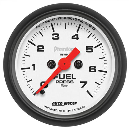 AutoMeter Gauge Fuel Pressure 2-1/16in. 7Bar Digital Stepper Motor Phantom 5763-M 5763-M Photo - Primary