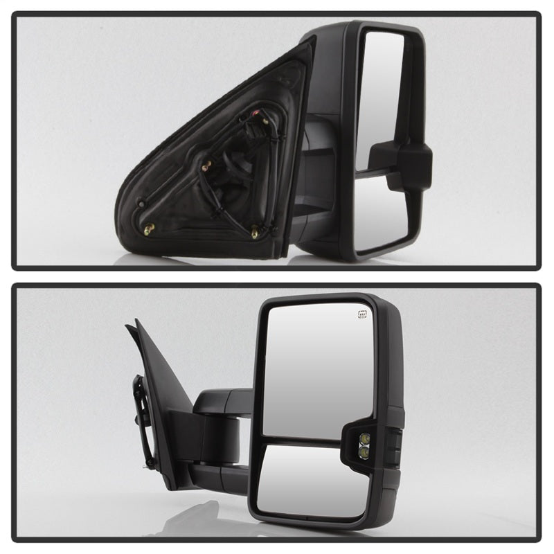 SPYDER xTune Chevy Silverado 14-16 Heated Smoke LED Signal Telescoping Mirrors MIR-CSIL14S-G2-PWH-SM-SET 9936739 9936739 Photo - Unmounted