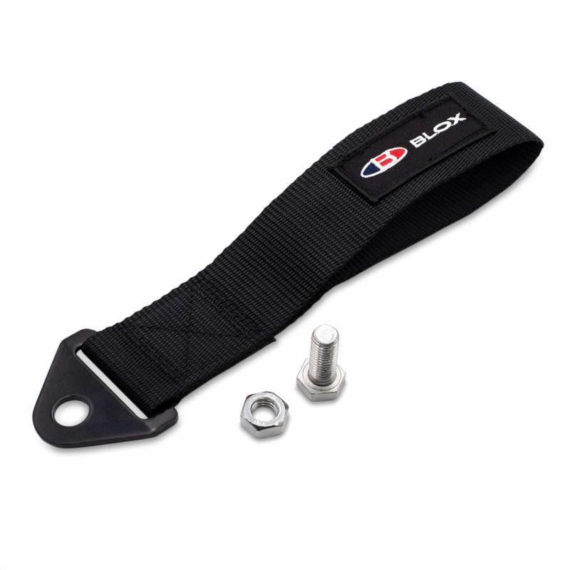 BLOX Racing Universal Tow Strap With BLOX Logo - Black BXAP-00034-BK BXAP-00034-BK Photo - Primary