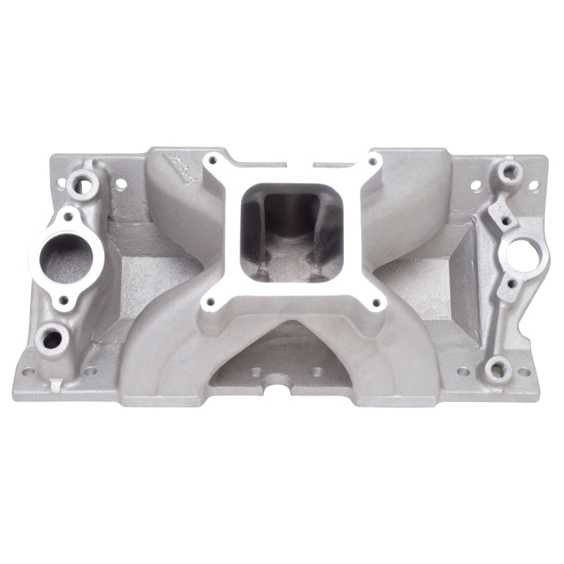 Edelbrock Super Victor SBC Manifold for GM Cast Iron Vortic Heads Race Manifold 2814 Photo - Primary