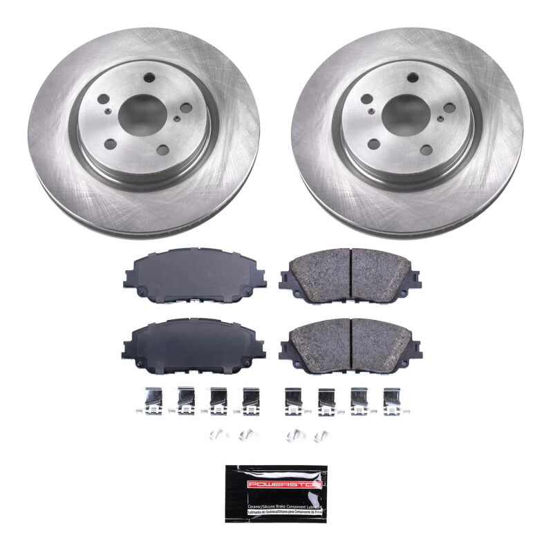 PowerStop Power Stop 21-23 Toyota Venza Front Semi-Coated Rotor Kit SC7895 SC7895 Photo - Primary