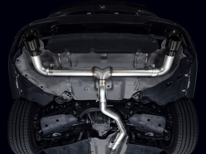 AWE Tuning AWE 19-23 BMW 330i / 21-23 BMW 430i Base G2X Track Edition Axle Back Exhaust - Diamond Black 3020-33429 3020-33429 Photo - Mounted