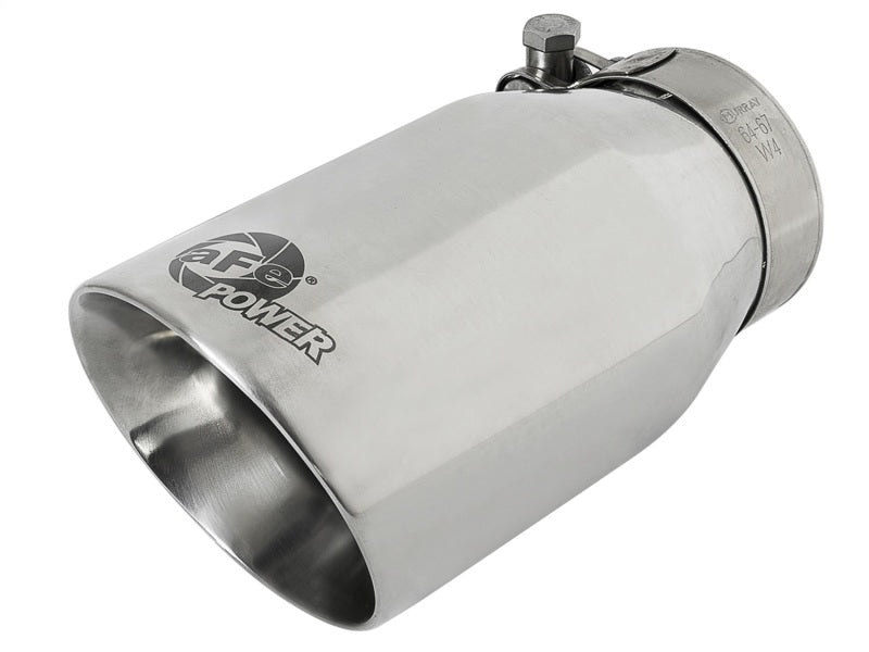 aFe Exhaust Tip Polished - MACH Force-Xp 304 Stainless Steel Single-Wall 49T25354-P07 Photo - Primary