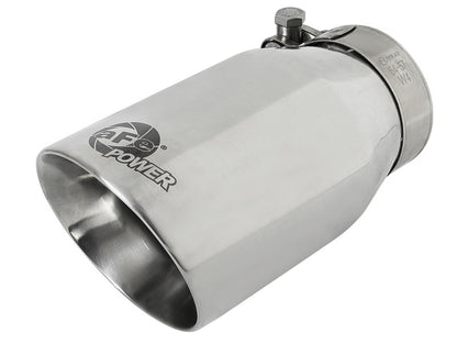 aFe Exhaust Tip Polished - MACH Force-Xp 304 Stainless Steel Single-Wall 49T25354-P07 Photo - Primary
