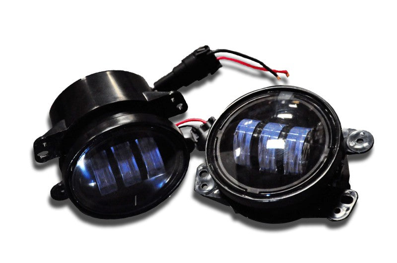 DV8 Offroad 07-18 Jeep Wrangler JK 4in 30W LED Replacement Fog Lights R4FL16W3W R4FL16W3W Photo - Primary