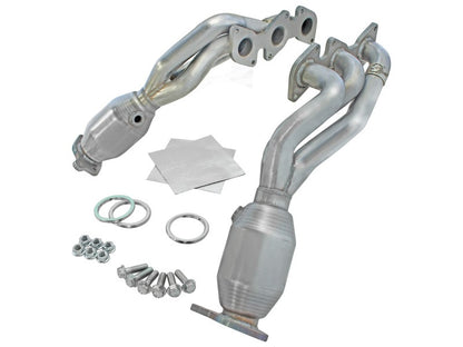 aFe 05-11 Toyota Tacoma V6-4.0L Twisted Steel 409 Stainless Steel Long Tube Header w/ Cat 48-46001-1HC 48-46001-1HC Photo - Unmounted