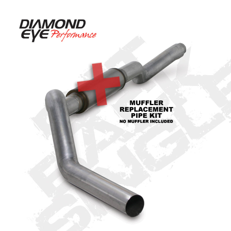 Diamond Eye Performance Diamond Eye KIT 5in CB MFLR RPLCMENT PIPE SGL AL: 2006-2007.5 CHEVY 6.6L 2500/3500 K5126A-RP K5126A-RP Photo - Primary