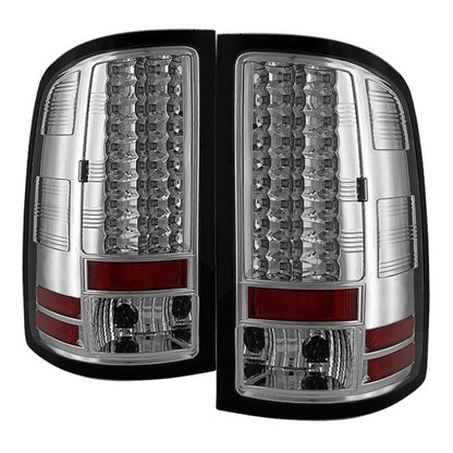Spyder GMC Sierra 07-13 (Not fit 3500 Dually 4 Rear Wheels)LED Tail Lights Chrome ALT-YD-GS07-LED-C 5014931 5014931 Photo - Primary