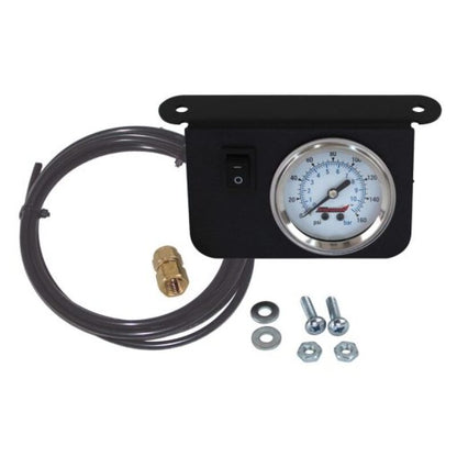 Kleinn Air Horns Kleinn Illuminated Single Needle 160 PSI Dash Panel Gauge w/ On/Off Switch 1301 1301 Photo - Primary