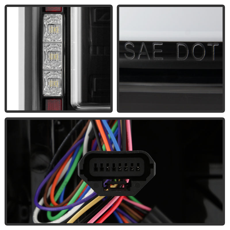 SPYDER Dodge RAM 1500 19-21 Factory LED Model LED Tail Lights - Red Clear ALT-YD-DR19LED-SEQ-BK 5088505 5088505 User 3