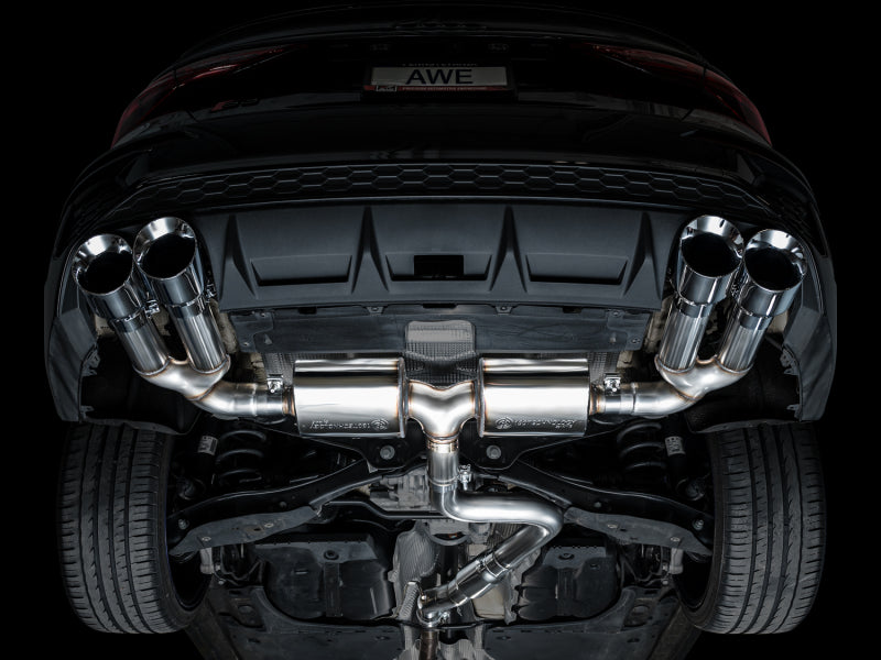 AWE Tuning AWE 22-24 Audi 8Y S3 Touring Edition Exhaust - Chrome Silver Tips 3015-42897 3015-42897 Photo - Mounted