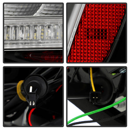 SPYDER 13-16 Audi A4 4DR LED Tail Lights LED Clear Reverse Lights - Black ALT-YD-AA413-SEQ-BK 5087171 5087171 User 4