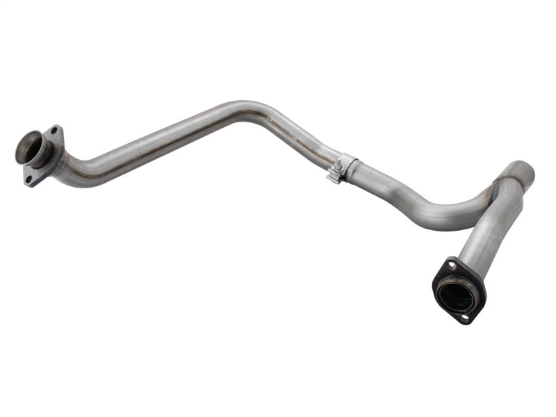 aFe Twisted Steel Y-Pipe 2in to 2-1/2in Stainless Steel Exhaust System: Je 48-46208 Photo - Unmounted