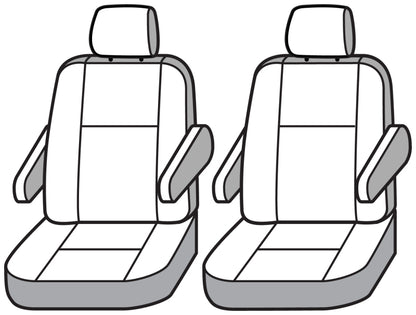Covercraft 21-24 Toyota Sienna Waterproof Polyester SeatSaver Custom Second Row Seat Covers - Grey SS8532WFGY SS8532WFGY Photo - out of package