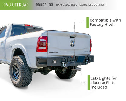 DV8 Offroad 19+ Ram 2500/3500 Rear Bumper RBDR2-03 RBDR2-03 Product Brochure - a specific brochure describing a Product