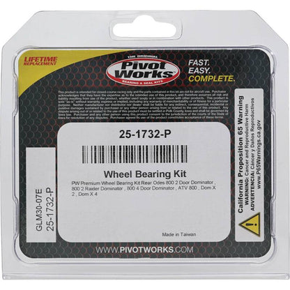 Pivot Works Odes Wheel Bearing Kit Premium Bearings 25-1732-P 25-1732-P Photo - Primary