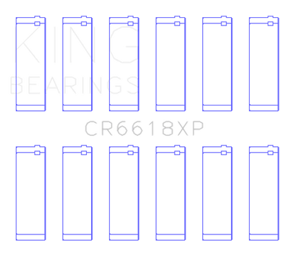 King Engine Bearings King Chevrolet 200/229ci XP Series Connecting Rod Bearing Set CR6618XP CR6618XP Photo - Primary