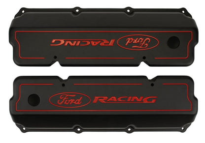 Ford 351C Aluminum Valve Cover Set - Black Finish FRDM6582-Z351B M-6582-Z351B Photo - Unmounted