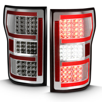 ANZO 2018-2019 Ford F-150 LED Taillight Chrome (Red Light Bar) (w/ Sequential) 311316 311316 User 7