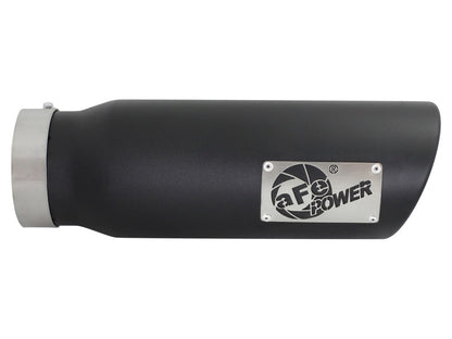 aFe MACH Force-Xp 4in 409 Stainless Steel Exhaust Tip: 4 In x 5 Out x 15L 49T40501-B15 Photo - Unmounted