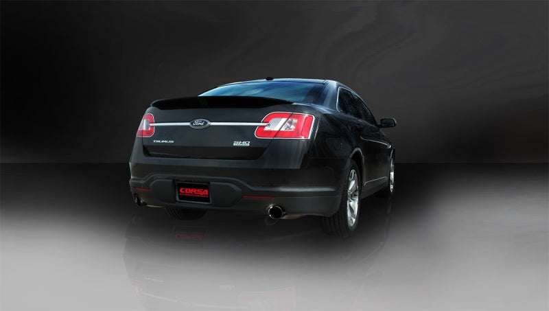 Corsa Performance 10-13 Ford Taurus SHO 3.5L V6 Turbo Sport Cat-Back Exhaust w/ Dual 4in 14315BLK Photo - Mounted