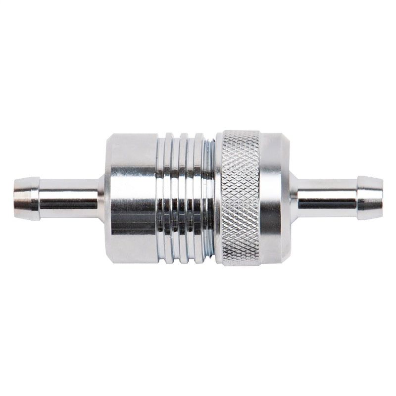 Russell 5/16 Inch Aluminum Street Fuel Filter (Chrome Finish) 645060 Photo - Primary