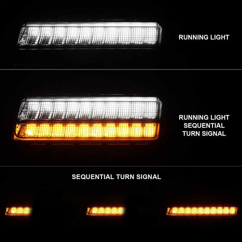 ANZO Wrangler 18-21/Gladiator 20+ LED Side Marker Lights Smoke w Sequential Signal 511088 511088 Photo - Unmounted