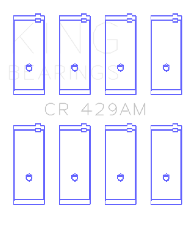 King Engine Bearings Toyota 1.6I 4Afe (Size +0.75mm) Connecting Rod Bearing Set CR429AM0.75 CR429AM0.75 Photo - Primary
