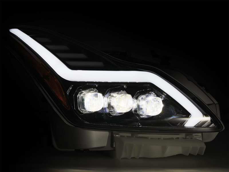 AlphaRex 08-13 Infiniti G37 NOVA LED Projector Headlights Plank Style Design Gloss Black 881982 881982 User 3