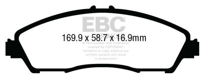 EBC Disc Brake Pad Set DP43024R Photo - Primary