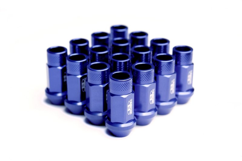 BLOX Racing Street Series Forged Lug Nuts 12x1.25mm Set of 16 Blue BXAC-00106-SSBL User 1