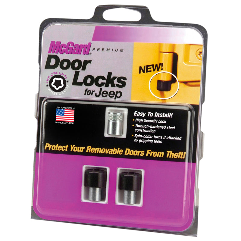 McGard 07-17 Jeep Wrangler JK / Unlimited JK 2-Door Lock Set - (2 Locks) 76057 76057 Photo - Primary