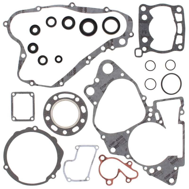 Vertex Pistons Vertex Gaskets 1989 Suzuki RM125 Complete Gasket Kit w/ Oil Seals 811543 811543 Photo - Primary