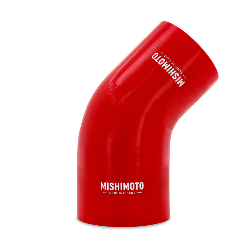 Mishimoto Silicone Reducer Coupler 45 Degree 3.5in to 4in - Red MMCP-R45-3540RD MMCP-R45-3540RD Photo - Primary
