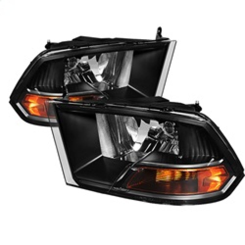 SPYDER Xtune Dodge Ram 1500 09-12 ( Non Quad Headlights ) Crystal Headlights Black HD-JH-DR09-AM-BK 5042378 5042378 Photo - Primary