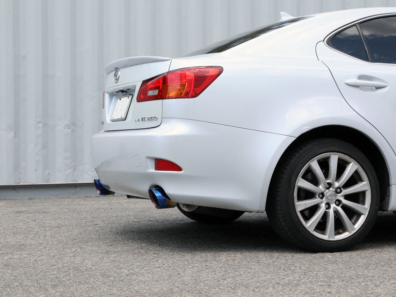 aFe POWER Takeda 06-13 Lexus IS250/IS350 SS Axle-Back Exhaust w/ Blue Flame Tips 49-36055-L 49-36055-L Photo - Mounted