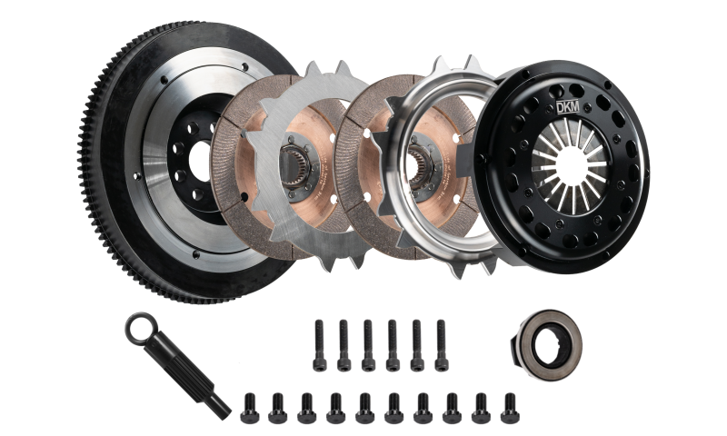 DKM Clutch VW Beetle/Golf/GTI/Jetta/Passat 1.8/2.0L 5-Spd Ceramic Twin Disc MR Clutch Kit w/Flywheel MR-034-041 MR-034-041 Photo - Primary