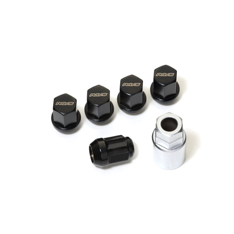 Rays 19 Hex Lock & Lug Nut Set M14 x 1.5 - Black W191415B W191415B User 1
