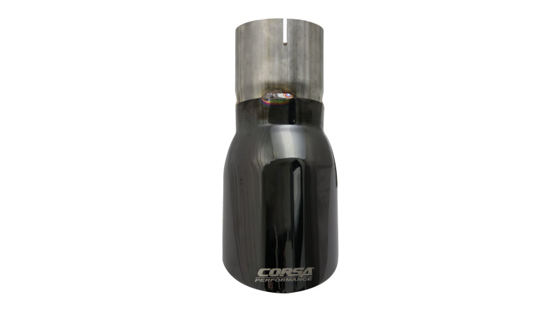 Corsa Performance Single Universal 3.0in Inlet / 4.0in Outlet Black PVD Pro-Series TK006BLK Photo - Primary