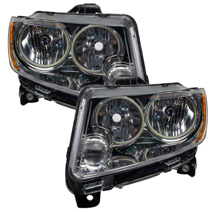 ORACLE Lighting Oracle 11-13 Jeep Grand Cherokee SMD HL (Non-HID) - Chrome - ColorSHIFT w/ Simple Controller 7070-504 7070-504 Photo - lifestyle view