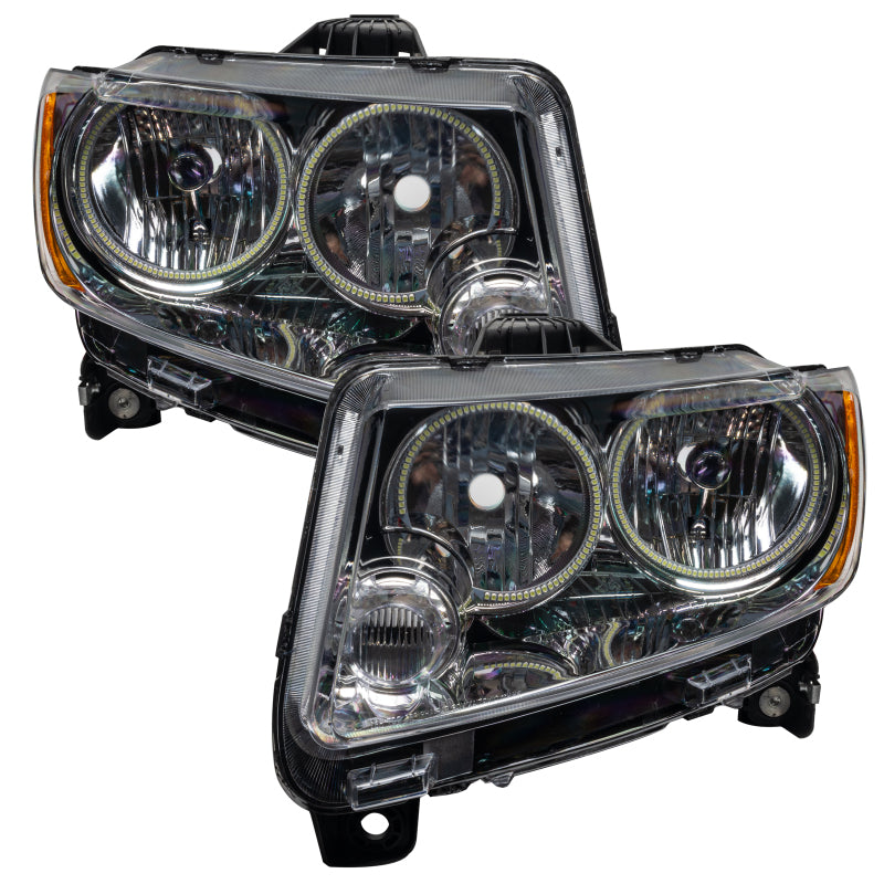 ORACLE Lighting Oracle 11-13 Jeep Grand Cherokee SMD HL (Non-HID) - Chrome - ColorSHIFT 7070-330 7070-330 Photo - lifestyle view