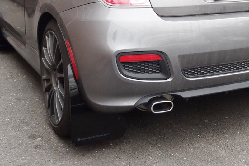 Rally Armor 12+ Fiat 500 (Pop/Sport/Lounge/Abarth) Red Mud Flap w/ White Logo MF25-UR-RD/WH User 2