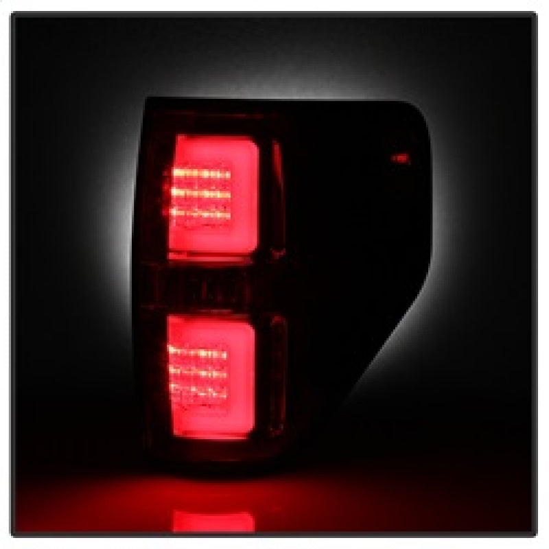 Spyder 09-14 Ford F150 V2 Light Bar LED Tail Lights - Red Clear (ALT-YD-FF15009V2-LBLED-RC) 5084224 5084224 Photo - Unmounted
