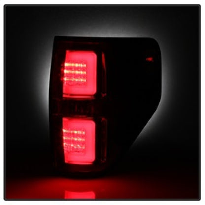 Spyder 09-14 Ford F150 V2 Light Bar LED Tail Lights - Red Clear (ALT-YD-FF15009V2-LBLED-RC) 5084224 5084224 Photo - Unmounted