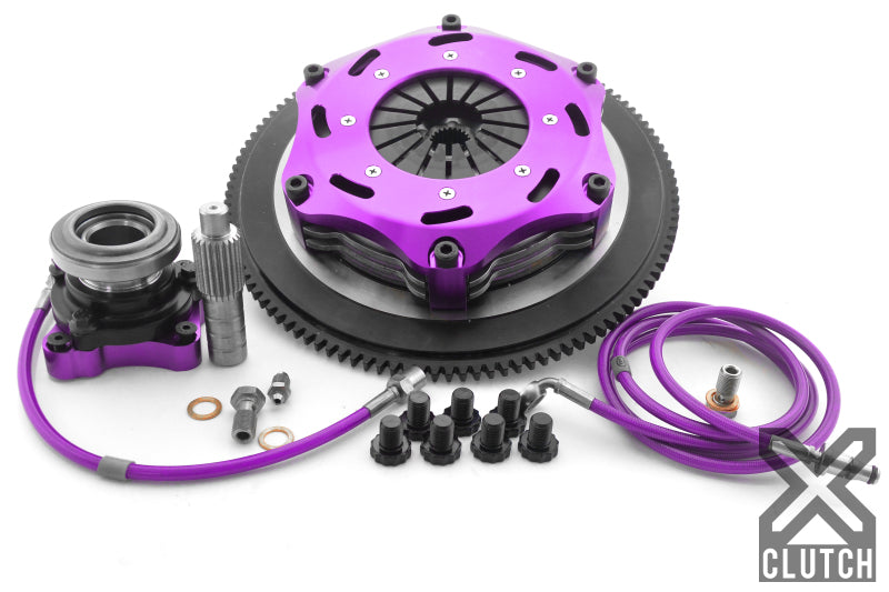 XCLUTCH 1997 Mitsubishi Lancer EVO IV 2.0L 7.25in Twin Solid Ceramic Clutch Kit XKMI18682-2E XKMI18682-2E Photo - Primary