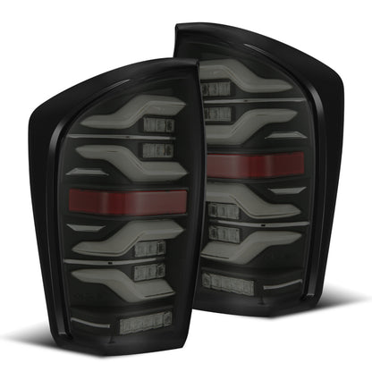 AlphaRex 16-21 Toyota TacomaLUXX LED Taillights Blk w/Activ Light/Seq Signal 680090 680090 Photo - Primary