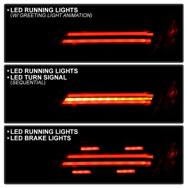 SPYDER Apex 22-24 Toyota GR86/BRZ Full LED Tail Lights - Black (ALT-YD-TGR8622-SEQGR-BK) 5088918 5088918 User 6